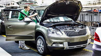 обновленный Skoda Yeti на заводе в Квасинах