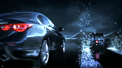 кадр из тизера Infiniti Q50 Eau Rouge 