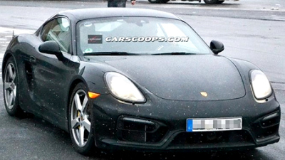 тестовый прототип Porsche Cayman GTS тестовый прототип Porsche Cayman GTS
