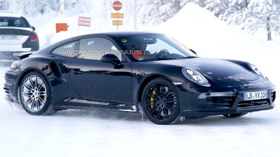 тестовый прототип обновленного Porsche 911