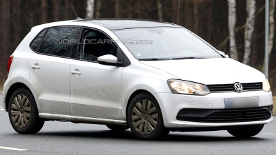 шпионская фотография рестайлингового Volkswagen Polo