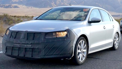 тестовый прототип рестайлингового Volkswagen Jetta