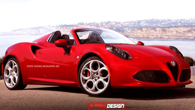 один из вариантов дизайна Alfa Romeo 4C Spider