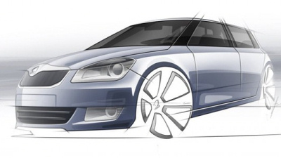 эскиз Skoda Fabia 2011 модельного года
