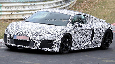 тестовый прототип нового Audi R8 