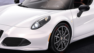 фары головного света на прототипе кабриолета Alfa Romeo 4C Spider