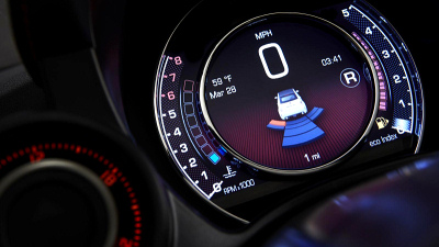 цифровая приборная панель Fiat 500 