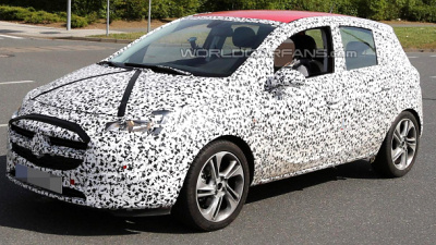 тестовый прототип Opel Corsa 2015