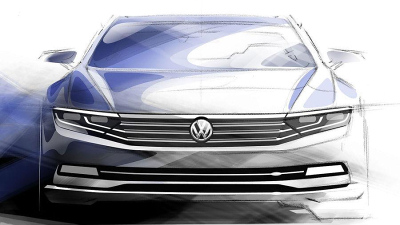 дизайнерский скетч новгго Volkswagen Passat