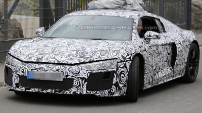 шпионская фотография Audi R8 