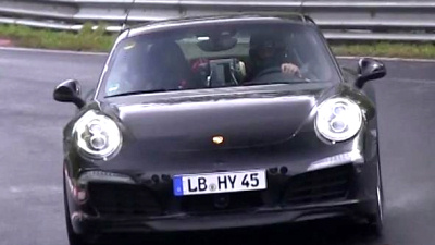 тестовый прототип гибридного Porsche 911