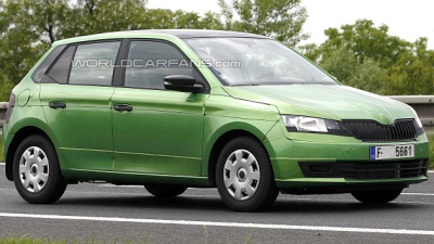 тестовый прототип Skoda Fabia 