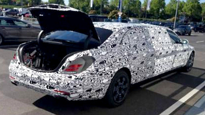 шпионская фотография Mercedes S-Class Pullman 