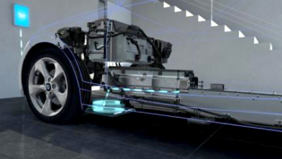 прототип индукционной зарядки для гибридов BMW