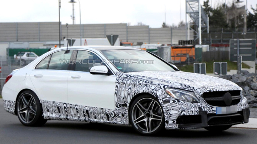 Шпионские фотографии Mercedes-Benz C63 AMG
