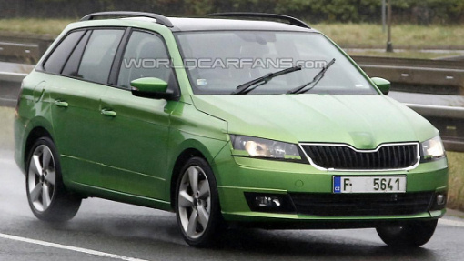 Тестовый прототип Skoda Fabia Combi 