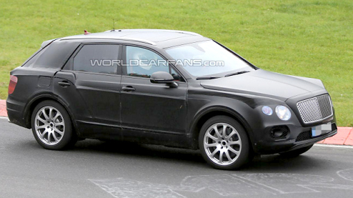 Тестовый прототип кроссовера Bentley