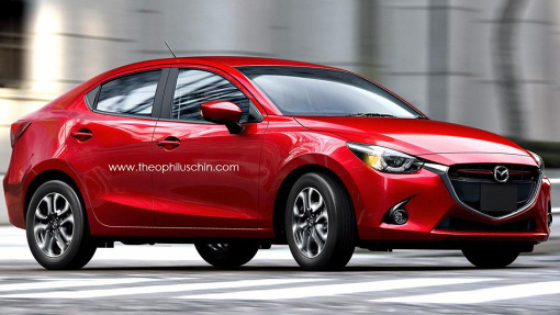 Предполагаемая внешность Mazda2 Sedan