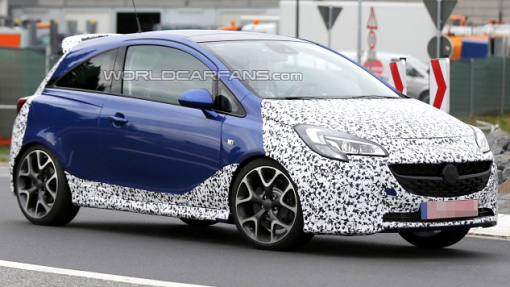 Тестовый прототип Opel Corsa OPC