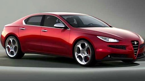 Предполагаемая внешность среднеразмерного седана Alfa Romeo 