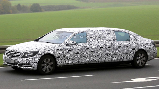 Тестовый прототип Mercedes-Maybach S-Class Pullman