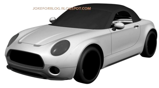 Патентное изображение серийного MINI Superleggera Vision