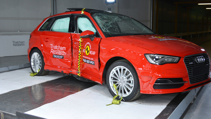 Audi A3 Sportback e-tron после краш-тестов