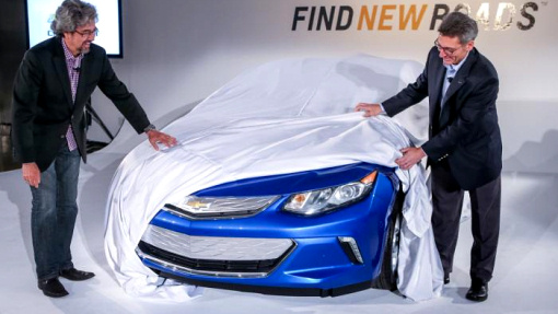 Фрагмент внешности нового Chevrolet Volt