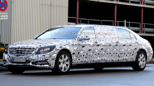 Тестовый прототип Mercedes-Benz S-Class Pullman