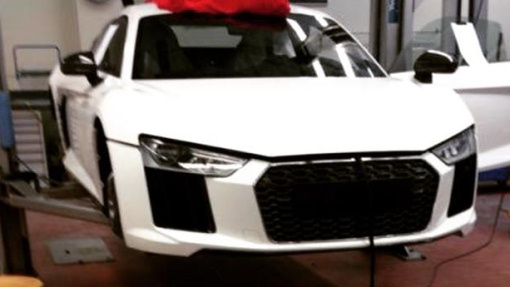 Тестовый прототип Audi R8 второго поколения