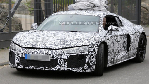 Шпионская фотография прототипа Audi R8 