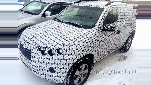 Шпионская фотография нового поколения Chevrolet Niva 