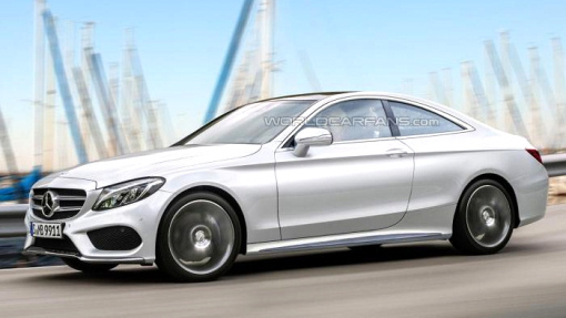 Предполагаемая внешность купе Mercedes-Benz C-Class