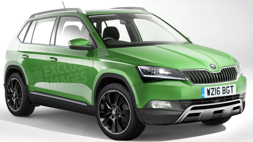 Предполагаемая внешность кроссовера на базе Skoda Fabia