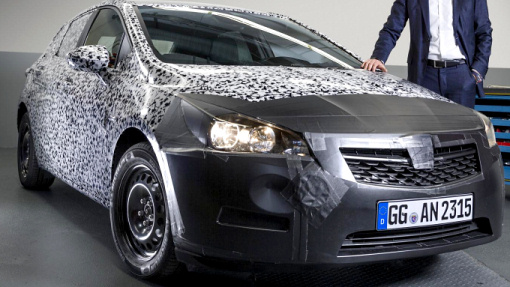 Тестовый прототип Opel Astra 2016