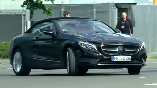 Шпионское фото Mercedes-Benz S-Class Cabriolet