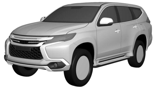 Патентное изображение Mitsubishi Pajero Sport