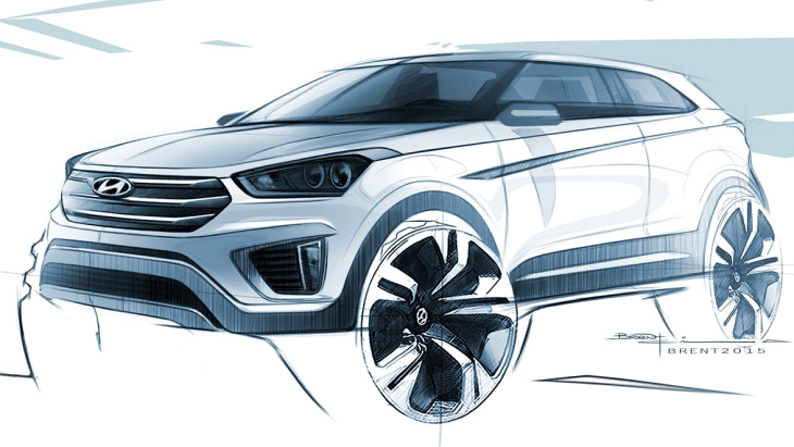 Эскиз Hyundai Creta