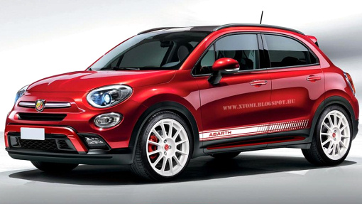 Предполагаемая внешность Fiat 500X Abarth