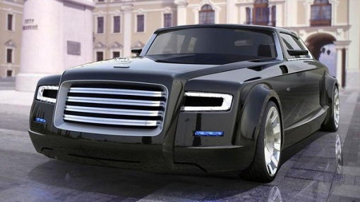 Один из вариантов дизайна президентского лимузина российской разработки