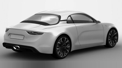 Патентное изображение спорткара Renault Alpine Патентное изображение спорткара Renault Alpine