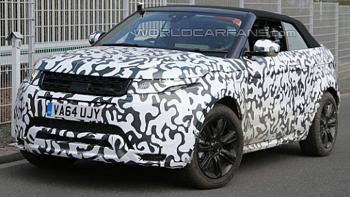 Тестовый прототип Range Rover Evoque Cabrio Тестовый прототип Range Rover Evoque Cabrio