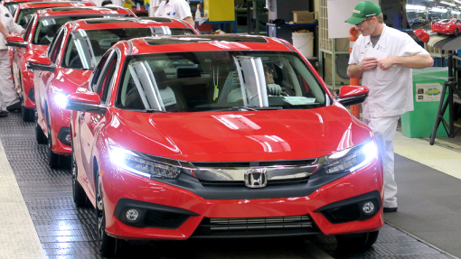 Honda Civic на заводе в Аллистоне