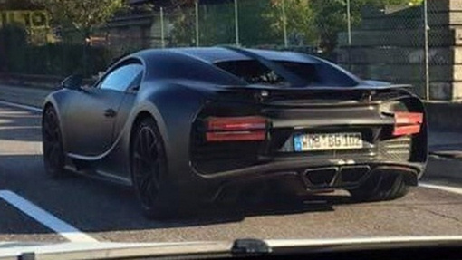 Тестовый прототип Bugatti Chiron 