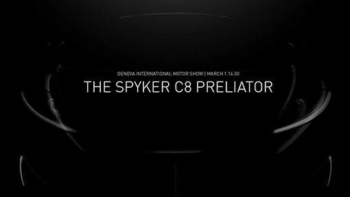 Тизер Spyker C8 Preliator