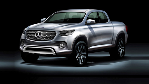 Рендер пикапа Mercedes-Benz Рендер пикапа Mercedes-Benz