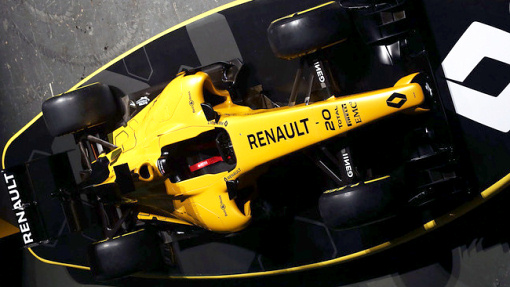 Желто-черный болид Renault 