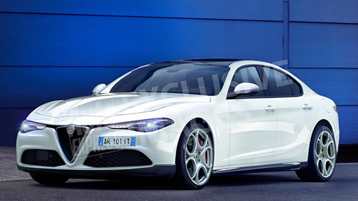 Рендер нового седана Alfa Romeo Рендер нового седана Alfa Romeo