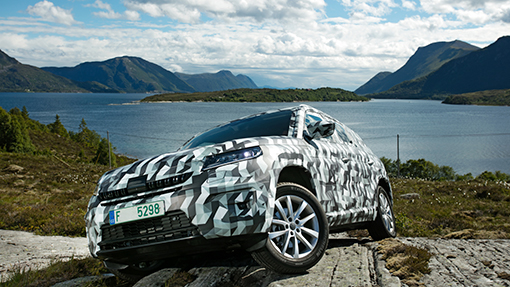 Skoda Kodiaq в камуфляже Skoda Kodiaq в камуфляже