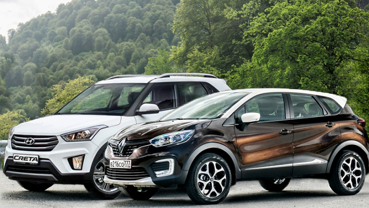 Hyundai Creta и Renault Kaptur